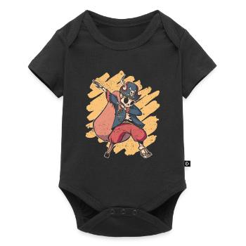 Halloween Dabbing Pirate Skeleton Funny Dab Dance - Body à manches courtes Premium Bébé - noir - Devant