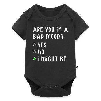Bad Mood Yes No I Might Be Attitude - Baby Premium short-sleeve bodysuit - black - Front