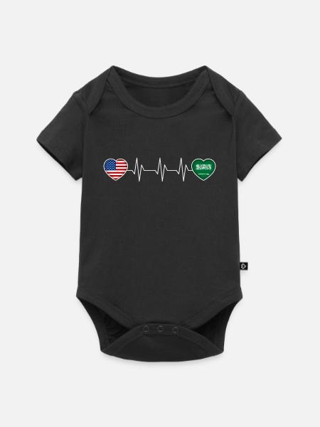Saudi-Arabien - Baby Premium Kurzarmbody - Schwarz
