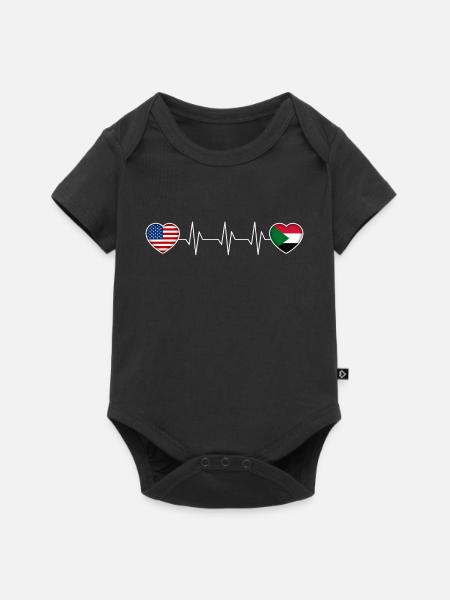 Sudan - Baby Premium Kurzarmbody - Schwarz