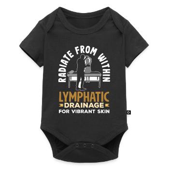 Radiate from Within Lymphatic Drainage for - Baby Premium Kurzarmbody - Schwarz - Vorne