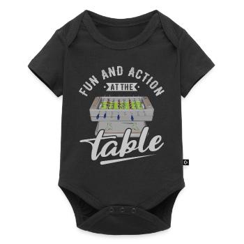 Foosball Gift Fans Wuzler Foosball - Baby Premium short-sleeve bodysuit - black - Front
