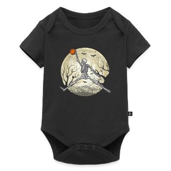 Drôle Halloween Lover Skeleton Basketball - Body à manches courtes Premium Bébé - noir - Devant