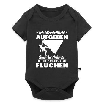 Klettern Ich werde nicht aufgeben fluchen Bouldern - Baby Premium Kurzarmbody - Schwarz - Vorne