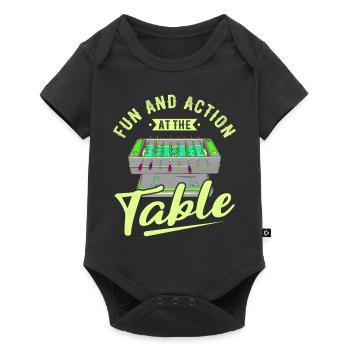Foosball Gift Fans Wuzler Foosball - Baby Premium short-sleeve bodysuit - black - Front