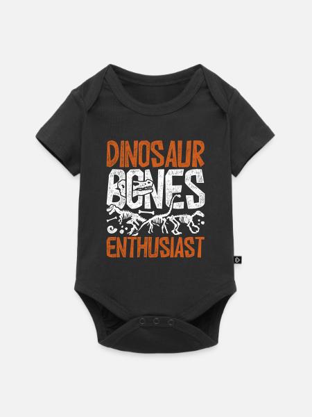 Paleontology Dinosaur Bones Enthausiast - Baby Premium short-sleeve bodysuit - black