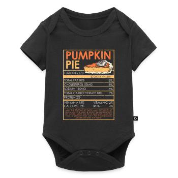 Funny Thanksgiving Food Pumpkin Pie Nutritional Value - Baby Premium short-sleeve bodysuit - black - Front