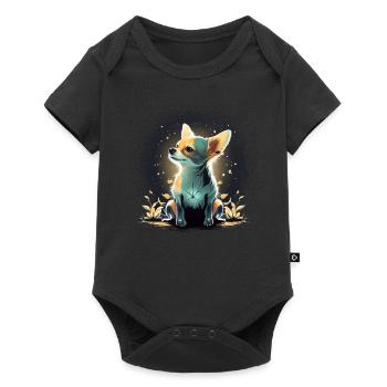 Chihuahua | Maman Chien Drôle Mignon Beau Motif - Body à manches courtes Premium Bébé - noir - Devant