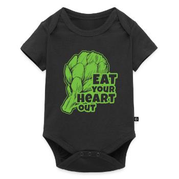 Eat Your Heart Out Artichokes Vegan - Baby Premium short-sleeve bodysuit - black - Front