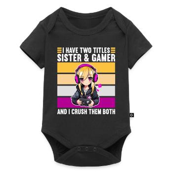 Console de jeu PC Gamer Girl Gamer Girl - Body à manches courtes Premium Bébé - noir - Devant