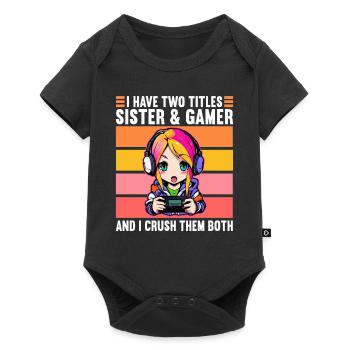 Console de jeu PC Gamer Girl Gamer Girl - Body à manches courtes Premium Bébé - noir - Devant