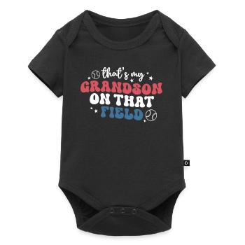 C’est mon petit-fils sur cette chemise de terrain mignon - Body à manches courtes Premium Bébé - noir - Devant