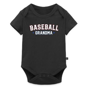 Retro Baseball Grand-mère Chemise Vintage Famille - Body à manches courtes Premium Bébé - noir - Devant