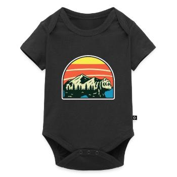 Mountain Bear Gift Humor - Baby Premium short-sleeve bodysuit - black - Front