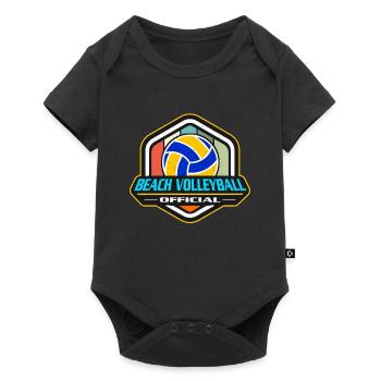 Beach Volleyball Official Volleyball Set Beachball - Baby Premium short-sleeve bodysuit - black - Front