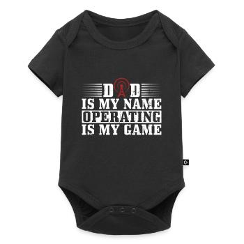 Amateurfunk-vater-design Für Lizenzierten - Baby Premium Kurzarmbody - Schwarz - Vorne
