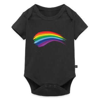 Rainbow LGBTQ Gay Gay Gay - Baby Premium short-sleeve bodysuit - black - Front