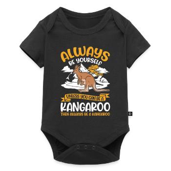 Always be yourself Kangaroo Australia Kangaroo - Baby Premium short-sleeve bodysuit - black - Front