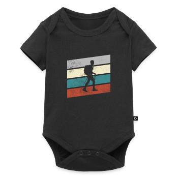 Alpinisme rétro - Body à manches courtes Premium Bébé - noir - Devant