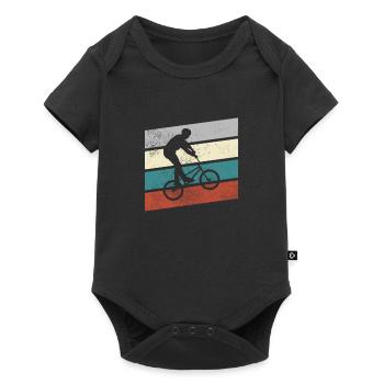 BMX Rétro - Body à manches courtes Premium Bébé - noir - Devant