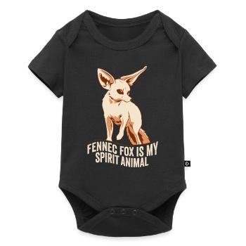 Fennec fox animal fennec renards propriétaire - Body à manches courtes Premium Bébé - noir - Devant