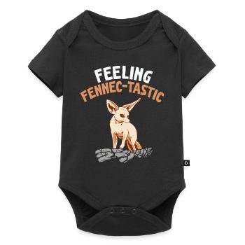Fennek-schmeckender Fennek-fuchs-besitzer - Baby Premium Kurzarmbody - Schwarz - Vorne