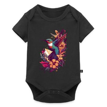 Hummingbird Hummingbird Bird Hummingbird Animal - Baby Premium short-sleeve bodysuit - black - Front