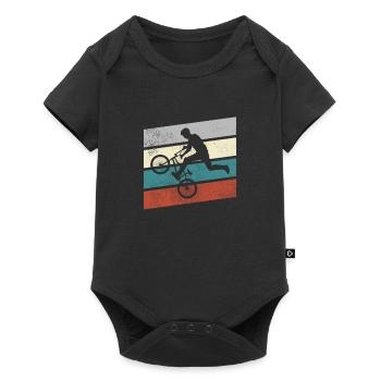 BMX Rétro - Body à manches courtes Premium Bébé - noir - Devant
