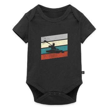 Canoe Retro - Baby Premium short-sleeve bodysuit - black - Front
