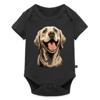 Cute Labrador Retriever Dog Breed Pet Lover - Baby Premium short-sleeve bodysuit - black - Front