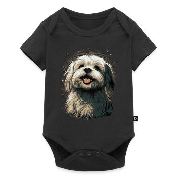 Cute Maltese Dog Breed Pet Lover - Baby Premium short-sleeve bodysuit - black - Front