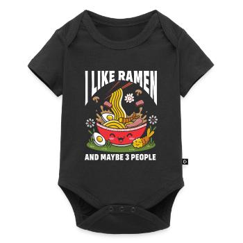 Ramen Gift Japanese noodle soup Ramen - Baby Premium short-sleeve bodysuit - black - Front