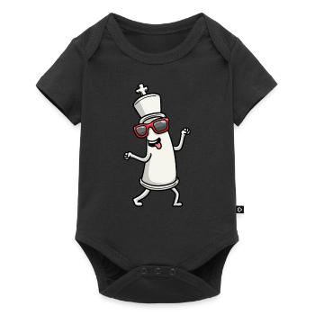 Dancing chess pieces Chess players - Baby Premium short-sleeve bodysuit - black - Front