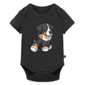 Bernese Mountain Dog Dog Bouvier Bernois As - Body à manches courtes Premium Bébé - noir - Devant