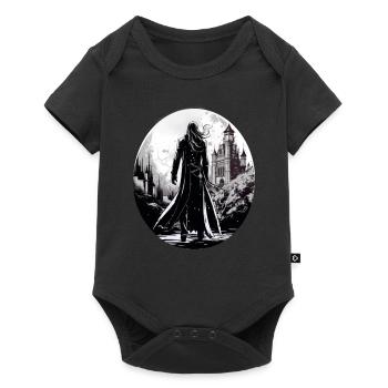 Gothik Okkult Satan Gotik Schwarze Szene Wicca - Baby Premium Kurzarmbody - Schwarz - Vorne