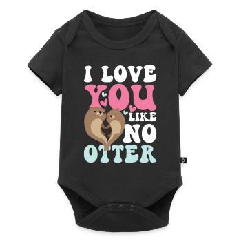 I Lover You Like No Otter - Baby Premium Kurzarmbody - Schwarz - Vorne