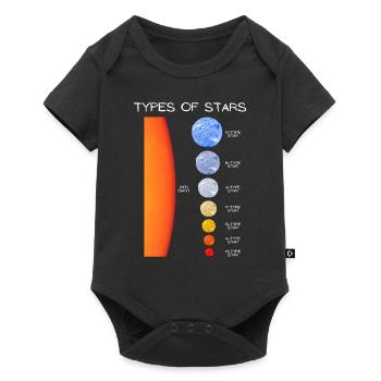 Classification of stars - Baby Premium short-sleeve bodysuit - black - Front
