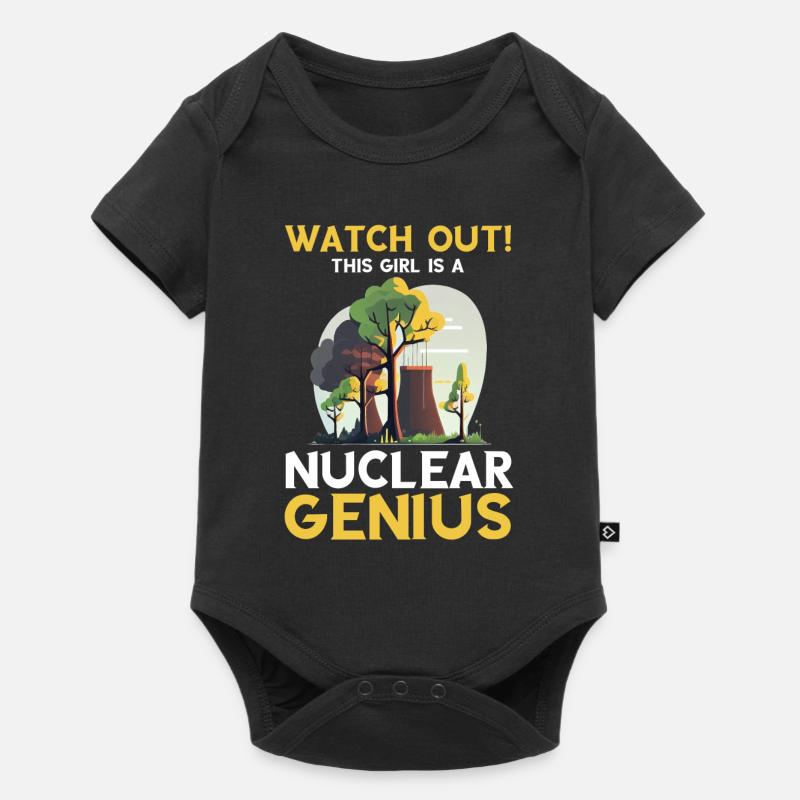 Nuklearplan Design für Kernenergie und Kernkraft - Baby Premium Kurzarmbody - Schwarz