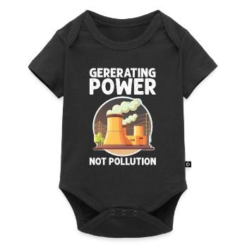 Kernenergie Spruch für Kernenergie - Baby Premium Kurzarmbody - Schwarz - Vorne