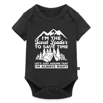 Pfadfinderführer-design Für Einen Jungenmeister - Body à manches courtes Premium Bébé - noir - Devant