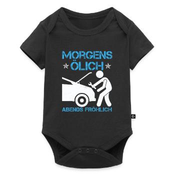 Automechaniker - Baby Premium Kurzarmbody - Schwarz - Vorne