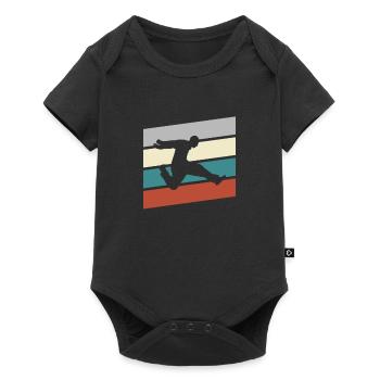 Parkour Retro - Baby Premium short-sleeve bodysuit - black - Front