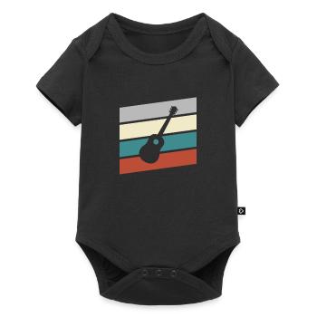 Guitar Retro - Baby Premium short-sleeve bodysuit - black - Front
