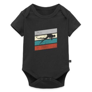 Plongée Rétro - Body à manches courtes Premium Bébé - noir - Devant