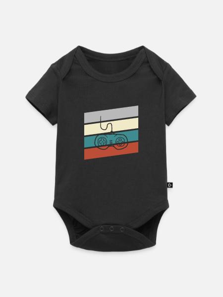Gaming Retro - Baby Premium Kurzarmbody - Schwarz
