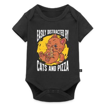 Pizza Italie Pizza Pizza Cuisine - Body à manches courtes Premium Bébé - noir - Devant