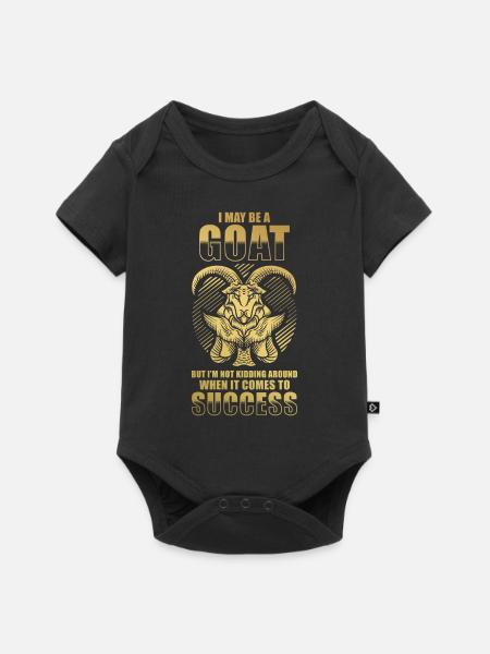 Steinbock Sternzeichen Astrologie Horoskop - Baby Premium Kurzarmbody - Schwarz