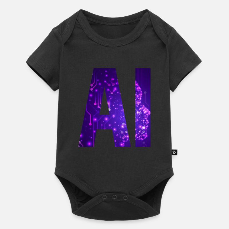 AI Artificial Intelligence - Baby Premium Kurzarmbody - Schwarz