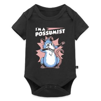 Opossum Saying - Baby Premium short-sleeve bodysuit - black - Front