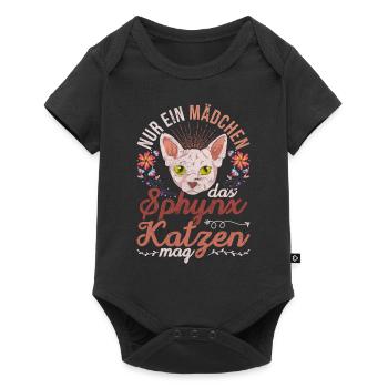 Nur ein Mädchen das Sphynx Katzen mag Sphynx Katze - Baby Premium Kurzarmbody - Schwarz - Vorne